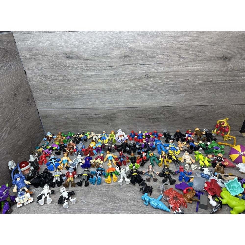 Lot 100Pcs Imaginext Marvel/DC Super Friends Action Figure